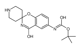 tert-butyl N-(4-oxospiro[3H-1,3-benzoxazine-2,4'-piperidine]-6-yl)carbamate Structure