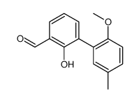 2-hydroxy-3-(2-methoxy-5-methylphenyl)benzaldehyde结构式