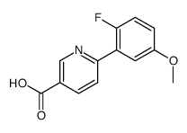 6-(2-fluoro-5-methoxyphenyl)pyridine-3-carboxylic acid Structure