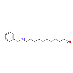 10-苄氨基-1-癸醇结构式