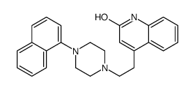 4-[2-(4-naphthalen-1-ylpiperazin-1-yl)ethyl]-1H-quinolin-2-one结构式