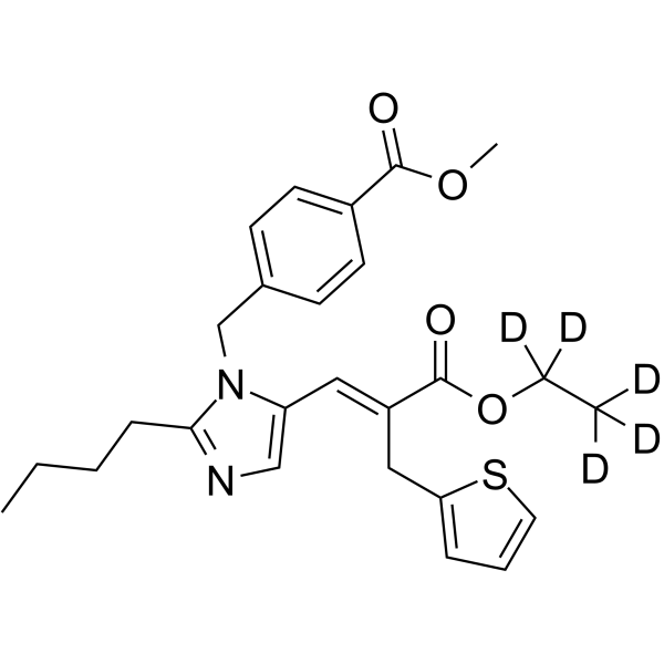 Eprosartan Ethyl-d5 Methyl Diester结构式