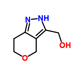 (1,4,6,7-四氢吡喃并[4,3-c]吡唑-3-基)甲醇结构式