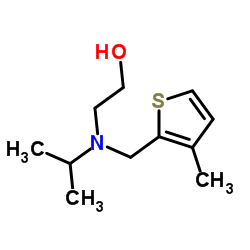 2-{Isopropyl[(3-methyl-2-thienyl)methyl]amino}ethanol结构式