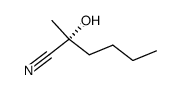 (R)-2-HYDROXY-2-METHYL- HEXANENITRILE structure