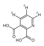 4,5,6-trideuteriopyridine-2,3-dicarboxylic acid structure