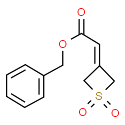 Benzyl 2-(1,1-dioxidothietan-3-ylidene)acetate structure