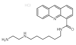 4-Acridinecarboxamide,N-[6-[(2-aminoethyl)amino]hexyl]-, hydrochloride (1:3) Structure