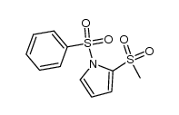 1-phenylsulfonyl-2-methylsulfonylpyrrole Structure