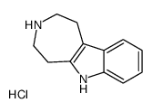 1,2,3,4,5,6-hexahydroazepino[4,5-b]indol-6-ium,chloride结构式