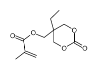 (5-ethyl-2-oxo-1,3-dioxan-5-yl)methyl 2-methylprop-2-enoate结构式