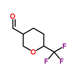 6-(Trifluoromethyl)tetrahydro-2H-pyran-3-carbaldehyde图片