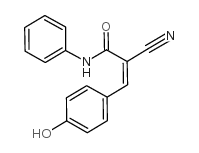 2-cyano-3-(4-hydroxyphenyl)-N-phenylprop-2-enamide Structure