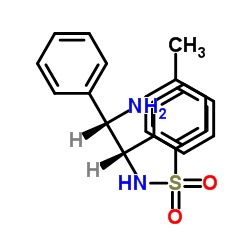 (1S,2S)-(+)-N-对甲苯磺酰基-1,2-二苯基乙二胺结构式