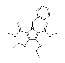 dimethyl 1-benzyl-3,4-diethoxypyrrole-2,5-dicarboxylate Structure