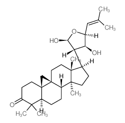 9,19-Cyclolanost-24-en-3-one,21,23-epoxy-21,22-dihydroxy-, (21S,22S,23S)- (9CI)结构式