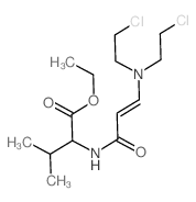 ethyl 2-[[(E)-3-[bis(2-chloroethyl)amino]prop-2-enoyl]amino]-3-methylbutanoate Structure