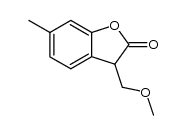 3-(methoxymethyl)-6-methylbenzofuran-2(3H)-one结构式