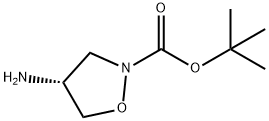 TERT-BUTYL (4R)-4-AMINO-1,2-OXAZOLIDINE-2-CARBOXYLATE structure