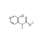 2-(3-氯吡啶-4-基)丙酸甲酯结构式