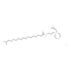 ISOSTEARAMIDOPROPYL EPOXYPROPYLMORPHOLINIUM CHLORIDE structure