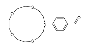 4-(1,4-dioxa-7,13-dithia-10-azacyclopentadec-10-yl)benzaldehyde结构式