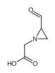 1-Aziridineaceticacid,2-formyl-(9CI) Structure