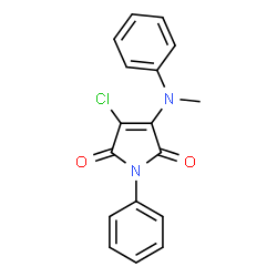 3-chloro-4-(methylanilino)-1-phenyl-1H-pyrrole-2,5-dione Structure