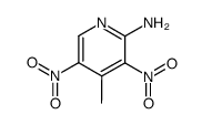 2-amino-4-methyl-3,5-dinitro-pyridine结构式