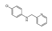 4-chloro-N-(pyridin-2-ylmethyl)aniline结构式