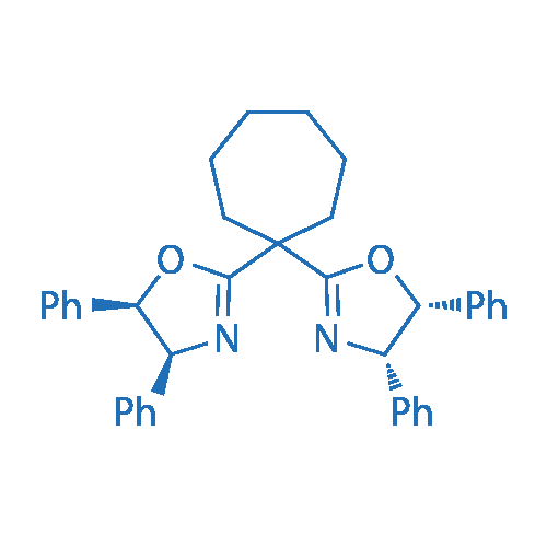 (4S,4'S,5R,5'R)-2,2'-(Cycloheptane-1,1-diyl)bis(4,5-diphenyl-4,5-dihydrooxazole) picture