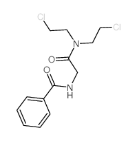 Benzamide,N-[2-[bis(2-chloroethyl)amino]-2-oxoethyl]-结构式