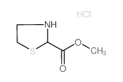 METHYL THIAZOLIDINE-2-CARBOXYLATE HYDROCHLORIDE Structure