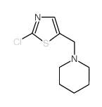 1-[(2-Chloro-1,3-thiazol-5-yl)methyl]piperidine结构式