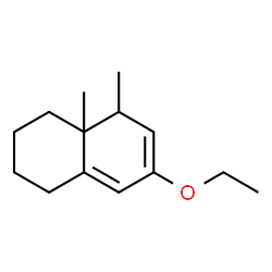 Naphthalene, 3-ethoxy-1,5,6,7,8,8a-hexahydro-1,8a-dimethyl- (9CI) structure