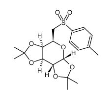 (3aR,5S,5aR,8aS,8bR)-2,2,7,7-tetramethyl-5-(tosylmethyl)tetrahydro-5H-bis([1,3]dioxolo)[4,5-b:4',5'-d]pyran Structure