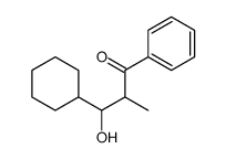 3-cyclohexyl-3-hydroxy-2-methyl-1-phenylpropan-1-one结构式