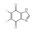 5,6-dichloro-1H-benzoimidazole-4,7-dione结构式