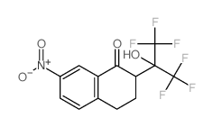 1(2H)-Naphthalenone,3,4-dihydro-7-nitro-2-[2,2,2-trifluoro-1-hydroxy-1-(trifluoromethyl)ethyl]- structure