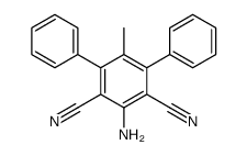 2-amino-5-methyl-4,6-diphenylbenzene-1,3-dicarbonitrile Structure