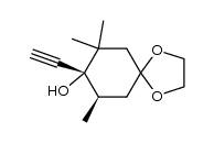 4,4-ethylenedioxy-1-ethynyl-2,2,6-trimethylcyclohexanol Structure