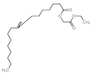 9-Octadecenoic acid(9Z)-, 2-ethoxy-2-oxoethyl ester structure