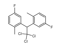 1,1,1-trichloro-2,2-bis-(5-fluoro-2-methyl-phenyl)-ethane Structure