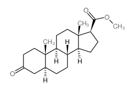 Androstane-17-carboxylicacid, 3-oxo-, methyl ester, (5a,17b)- (9CI) structure