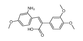 2-Amino-4-methoxy-α-[3,4-dimethoxy-phenyl]-zimtsaeure结构式