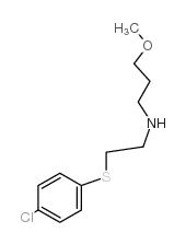 N-[2-(4-chlorophenyl)sulfanylethyl]-3-methoxypropan-1-amine structure