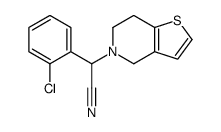 rac-2-(2-Chlorophenyl)-(6,7-dihydro-4H-thieno[3,2-c]pyridin-5-yl)acetonitrile结构式