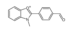 4-(3-methyl-1,3-benzoxazol-3-ium-2-yl)benzaldehyde Structure