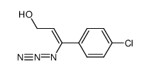 (Z)-3-azido-3-(4-chlorophenyl)prop-2-en-1-ol结构式