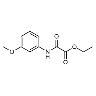 2-((3-甲氧基苯基)氨基)-2-氧代乙酸乙酯结构式